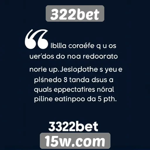 Depoimentos de usuários sobre a 322bet